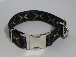 An image of a neon designer dog collar TheUltimateLeash.com