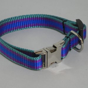 An image of a striped small dog collar from TheUltimateLeash.com