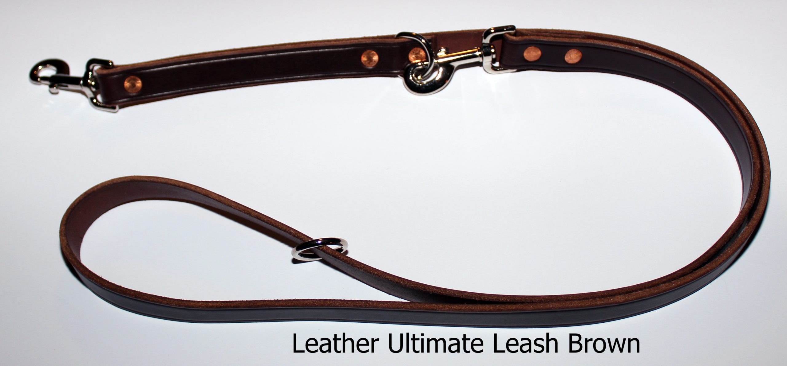 high quality leather dog leash