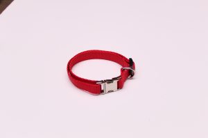 An image of a small red dog collar from TheUltimateLeash.com