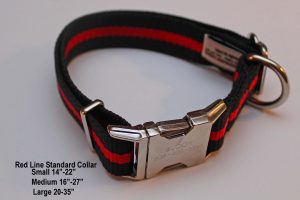 An image of a Red Line dog collar from TheUltimateLeash.com