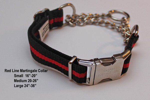 An image of a Red Line martingale dog collar from TheUltimateLeash.com