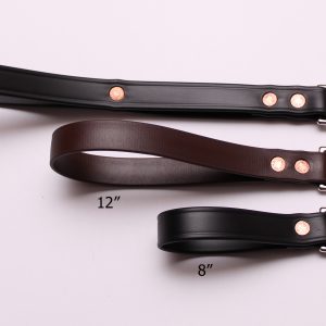 An image of three different-sized Biothane dog leads from TheUltimateLeash.com