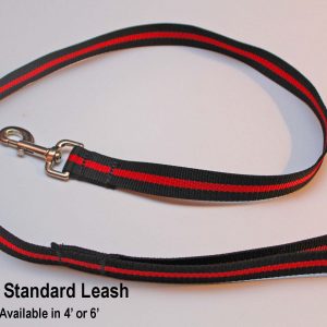 An image of a Red Line standard dog leash from TheUltimateLeash.com