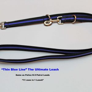 An image of a Blue Line dog leash from TheUltimateLeash.com
