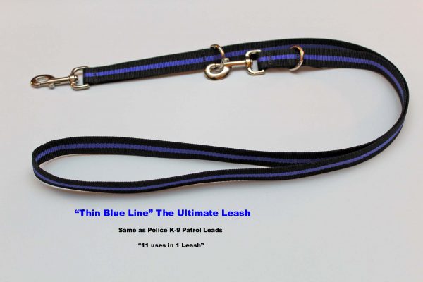 An image of a Blue Line dog leash from TheUltimateLeash.com