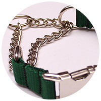 Features of Martingale Dog Collars - Nickle-Plated Steel Hardware image1